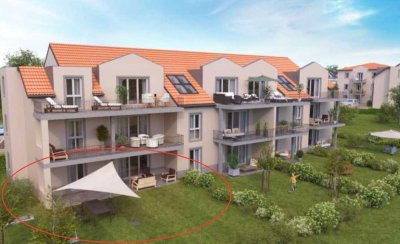 Exklusive 3-Zimmer-Wohnung inkl. hochwertiger EBK, großem Garten und Blick aufs Hambacher Schloss