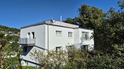 Penthouse-Charakter 4 Zi ETW mit 2 Balkonen und Dachterrasse