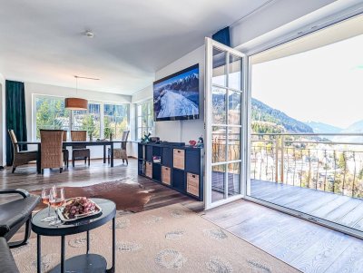 Traumhafter Ausblick: 135m² Panorama-Apartment direkt über dem Bad Gasteiner Wasserfall - provisionsfrei