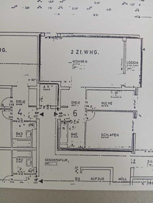 Renovierungsbedürftige 2-Zimmer-Wohnung im 1. OG in Oberursel (Taunus)