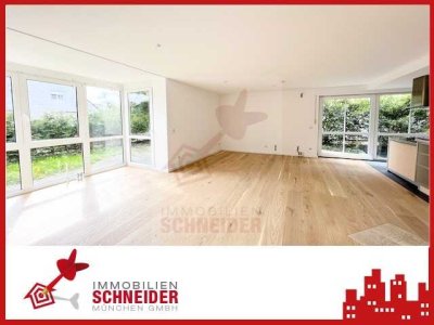 IMMOBILIEN SCHNEIDER - schöne 3 Zimmer-Maisonette-Wohnung mit Süd-West-Ost-Garten und Kachelofen