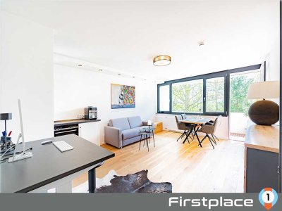 FIRSTPLACE - saniert & möbliert: tolles Apartment mit sonnigem Westbalkon in Ottobrunn