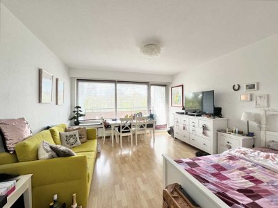 Schnuckelige 1-Zimmer-Wohnung mit sonnigem Balkon & schönem Ausblick in guter Lage