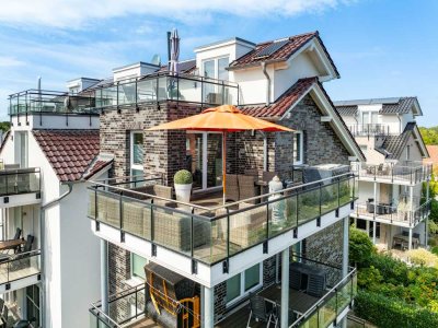 Scharbeutz - 300 m zum Strand - 3-Zimmer-Maisonette-Wohnung mit 2 Dachterrassen+ KFZ Stellplatz