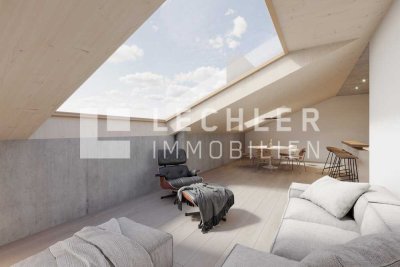 ARCHITEKTONISCHES HIGHLIGHT: Dachgeschoss-Apartment mit besonderem Raumgefühl