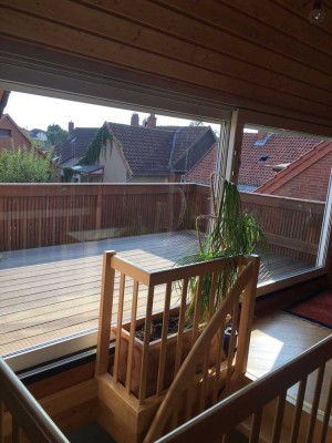 Vollständig renovierte 5-Raum-Wohnung mit Balkon und Einbauküche in Harsum