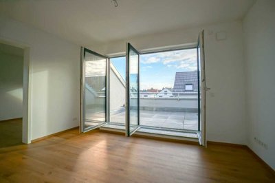 Herrliche 3-Zimmer-Whg., Aufzug, Tiefgarage, hochwertige Ausstattung, Küche, wunderschöne Dachloggia