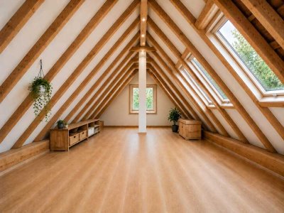 Schöne Wohnung mit Balkon und Garten in ruhiger Lage von Haunstetten - von 3 auf 5 Zimmer möglich