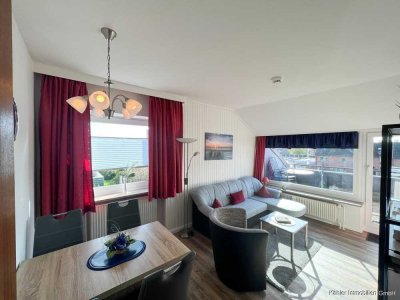 Zentral gelegene 2,5-Zimmer-DG-Wohnung mit ca. 50 m² Wohnfläche, 2 Schlafzimmern und Südbalkon