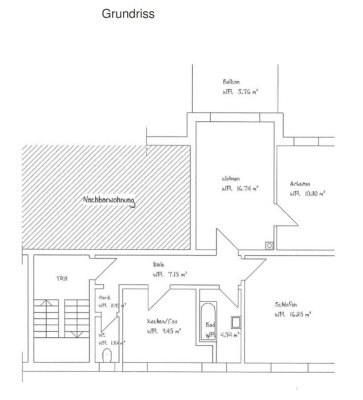 Helle 3-Zimmer-Wohnung (67 m²) mit großem Südbalkon & Gäste-WC – Wunderburg