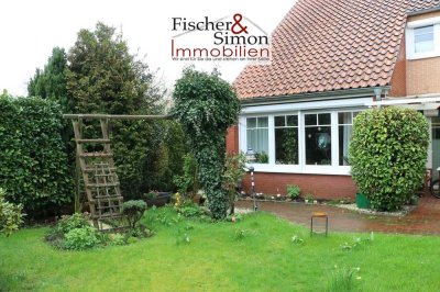 Nienburg-geschmackvoll modernisiertes Reihenendhaus mit Garage und kleinem Garten