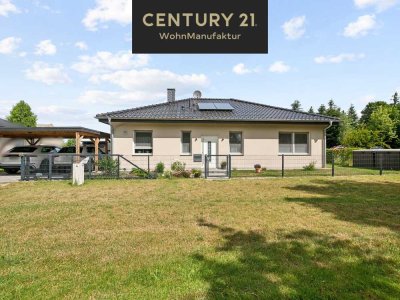 "Einmal hin und für immer drin" Moderner Bungalow mit Doppelcarport auf 1000 m² Gartenparadies!