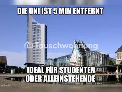 Tauschwohnung: 1-Zimmer-Wohnung in Leipzig Mitte sucht Größeres