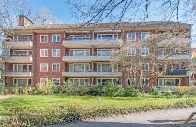 Vermietete Erdgeschosswohnung mit schönem Balkon - Wohnen im beliebten Hoheluft-West