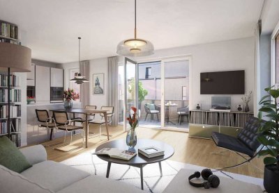 3 Zimmer - Neubauwohnung mit Südwestbalkon