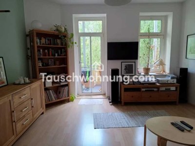 Tauschwohnung: Helle Altbauwohnung in Schleußig mit PKW Stellplatz