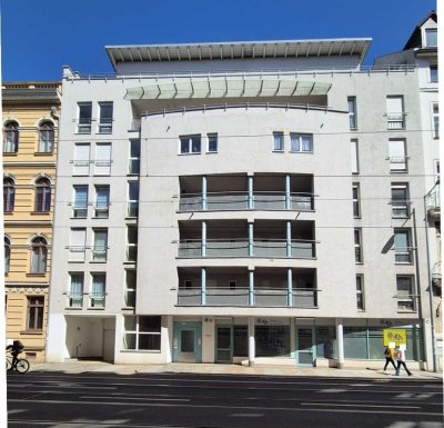*Im Herzen von Leipzig* Moderne Etagenwohnung mit Aufzug, EBK, Balkon, AR, TG-Stellplatz*