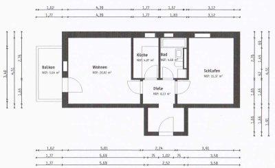 *** ab sofort *** 2 Zi. + Balkon + Tageslichtbad + TIefgaragenstellplatz ***