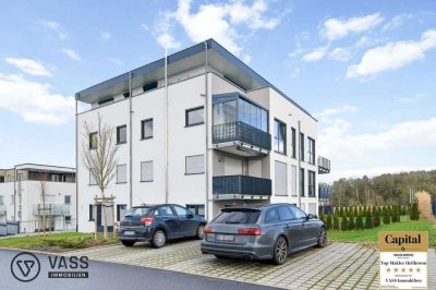 Barrierefreie Neubauwohnung mit Glaswintergarten in Möckmühl