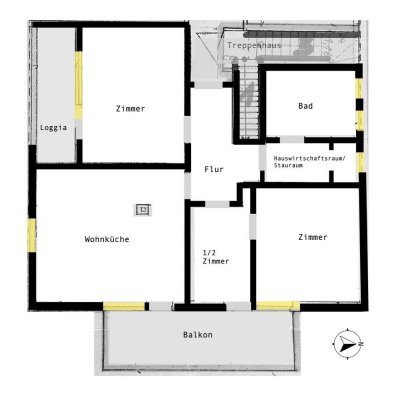 Schöne helle Einlieger-Wohnung in HH Öjendorf mit zwei großen Balkonen in ruhiger Lage