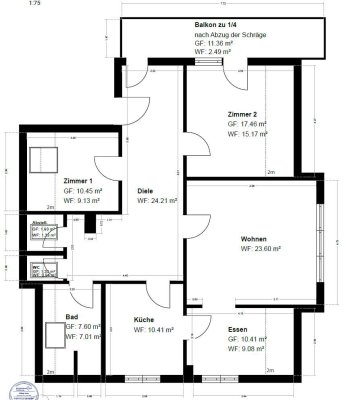 Erstbezug nach Sanierung mit Balkon: Ansprechende 4-Zimmer-Wohnung mit geh. Innenausstattung