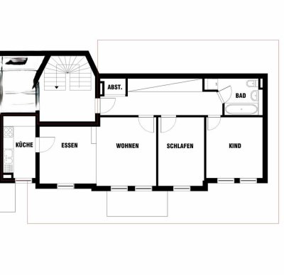 Schön geschnittene Wohnung Steinau Innenstadt
