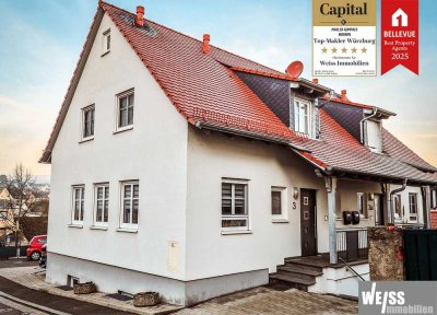 Kleine charmante Doppelhaushälfte ohne Garten in Höchberg