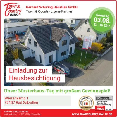 Einladung zum Musterhaustag am 3. August 2025