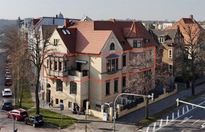 Luxuriöse Wohnung in historischer Jugendstilvilla zu vermieten in Dessau Nord WG geeignet