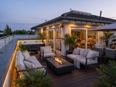 Penthouse mit privater Dachterrasse - perfekt für Hybrid Work & Rooftop Living