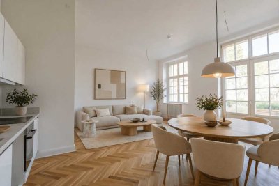 Charmante 3 Zimmer Wohnung im Altbau mit offener Wohnküche und elegantem Design