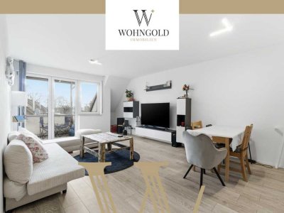 Langel: Gemütliche 3-Zi. Maisonette-Wohnung zur Eigennutzung! Balkon + EBK!