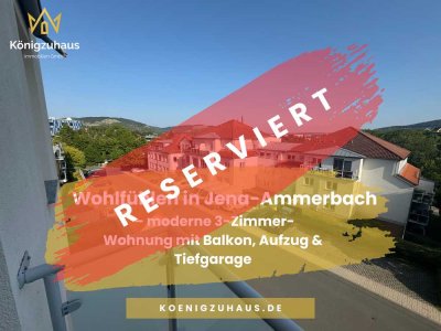Wohlfühlen in Jena-Ammerbach – moderne 3-Zimmer-Wohnung mit Balkon, Aufzug & Tiefgarage