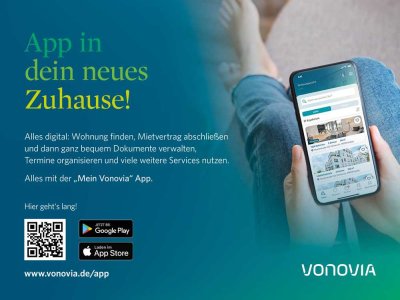 Gelegenheit: individuelle 2-Zimmer-Wohnung