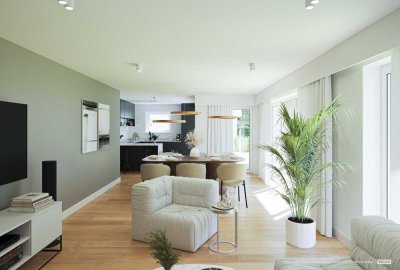 Schöne 5-Zi-Gartenwohnung eben mit 87 m² Garten