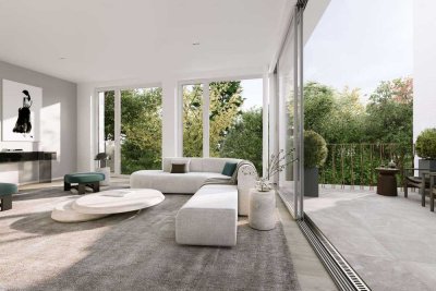 Neubau: Anspruchsvolle 3-Zimmer-Wohnung mit sonniger Frühstücksterrasse und bezaubernder Süd-Loggia