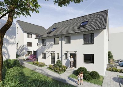 Neubau DHH, KfW40, PV -Anlage in Langensteinbach, sichern Sie sich eine der letzten DHH