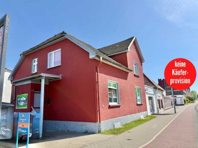 HORN IMMOBILIEN++ Neubrandenburg, Wohn- und Geschäftshaus in guter Lage, mit Keller und Stellplatz