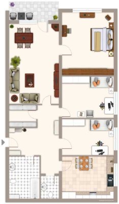 Demnächst frei! 4-Zimmer-Wohnung in Mönchengladbach Kamphausener Höhe