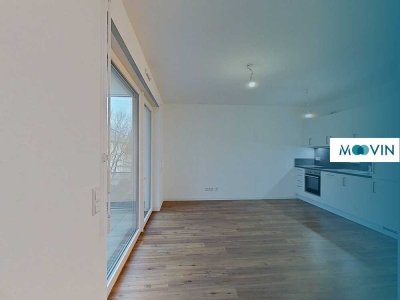 Zum Verlieben: 2-Zimmer-Neubauwohnung mit großem Balkon und moderner Einbauküche
