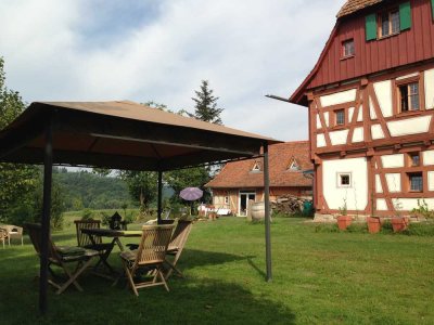 Doppelhaushälfte im Fachwerkhaus mit opt. In-house-Bürofläche