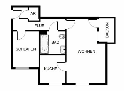 (WBS) Single Wohnung