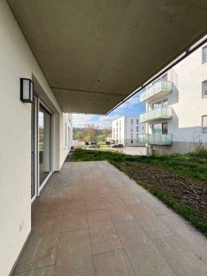 Helle 2-Zimmer-Wohnung mit Terrasse - im Neubaugebiet