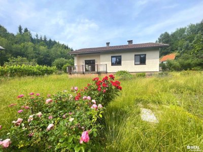 Bungalow in sonniger Naturlage am Stadtrand von Villach - großer Garten mit Baumbestand!