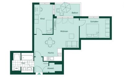 3-Zimmer voll möblierte Wohnung zur Miete – 68 m² – Bezugsfrei ab 01. Juli 2025 Ideal für Familien