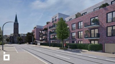 B14: 1-Zimmer-Apartment mit Tageslichtbad im 1. OG mit großem Balkon