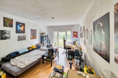 Stilvolle 1-Zimmer-Erdgeschosswohnung mit EBK & Terasse in Marburg Wehrda