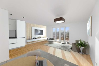 Helle 4-Zimmer Neubauwohnung mit Südbalkon + 1 TG-Stellplatz