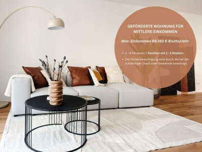 Moderne 3-Zimmer-Wohnung mit Balkon im Quartier hiLde
