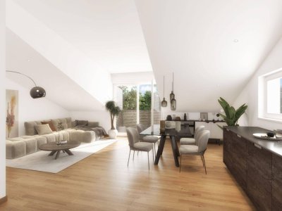 Golden Home – flexible &amp; smarte Vier-Zimmer-Maisonette-Balkonwohnung (Neubau)
